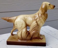 Sculpture chien "setter" en