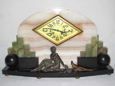 09E15 ANCIENNE HORLOGE MARBRE