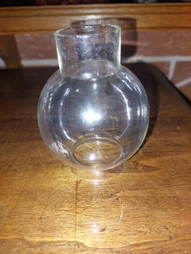 Verre lampe pétrole - verre,