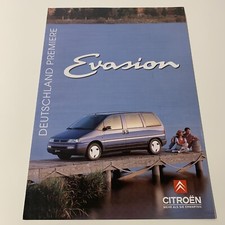 CITROEN EVASION / dépliant folder brochure / 6p / DE