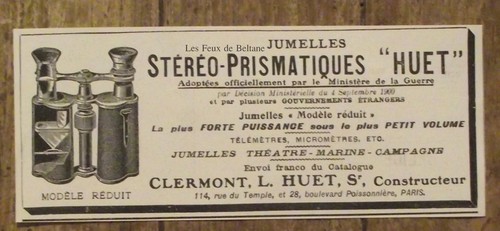Publicité ancienne jumelles - ancienne,