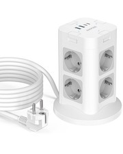 Multiprise 8 Compartiments avec USB C Multiprise avec Interrupteur Individuel...