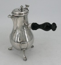 Chocolatière en argent massif XVIIIe, François Riel, Paris 1781.