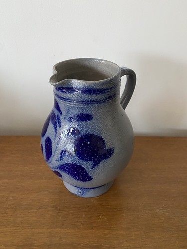 Ancien pichet grès bleu - pichet, deco