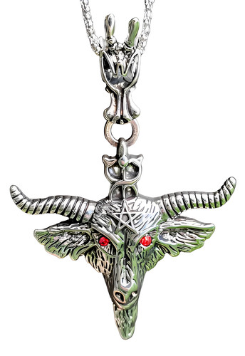 Collier pendentif baphomet - pendentif,