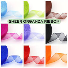 20m Tissé Bord Ruban Organza