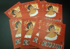 LOT 25 ÉTIQUETTES /  RHUM  /LEOPOLD / FEMME NOIRE/ LABELS BOISSON ALCOOL OLD  