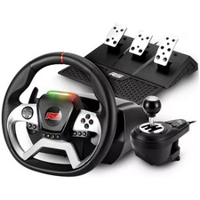 Volant Sim-Racing Pro Race Wheel Force 1080RS avec Pédalier et Levier de Vitesse