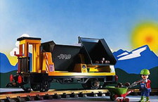 Playmobil -- Pièce de rechange -- wagon benne basculante  - 4116 -