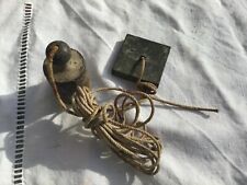 ancien  et complet fil a plomb en bronze