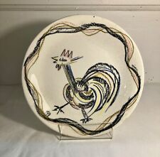 Assiette en faience, décor au