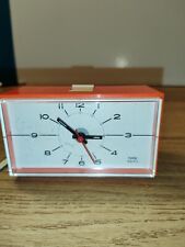 ANCIEN REVEIL ELECTRIQUE MARQUE Western Germany ORANGE  FONCTIONNEL Année 70's