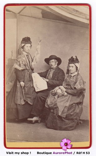 Cdv costumes paysans - cdv,