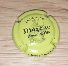 Capsule de Champagne Diogène Tissier et fils à Chavot Courcourt verte