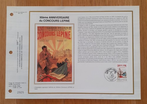 Feuillet cef 1er - cef, soie