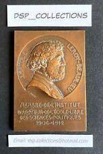 👀 RARE MEDAILLE PLAQUE ANATOLE LEROY BEAULIEU signée A. PATEY #C2.05