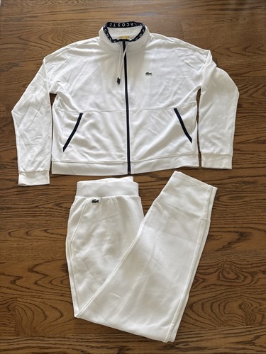 Lacoste sport white tracksuit - sport,