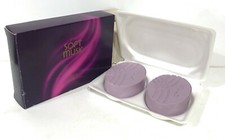 Vintage coffret 2 savons de collection Avon parfumés soft musk