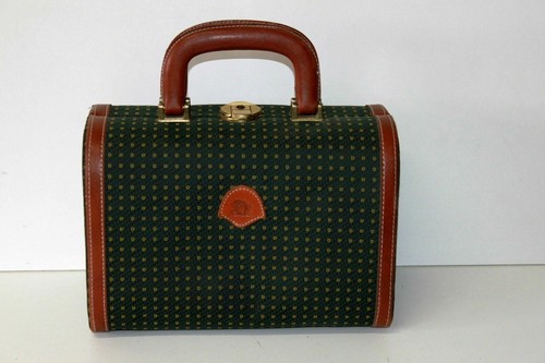 Sac vanity toile verte foncée - vanity,