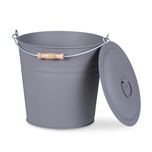 Seau cendre litres gris - 12,