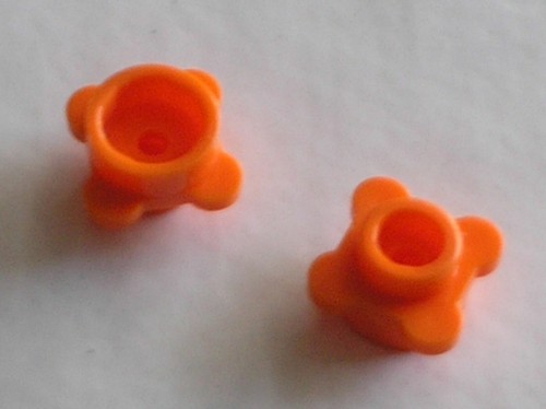 Fleur lego orange - x,