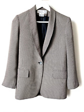 Veste Tailleur marron petit carreaux T34 René Rowan for Saville Superbe !