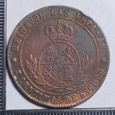 5 Centimos 1868 OM KM#635.1