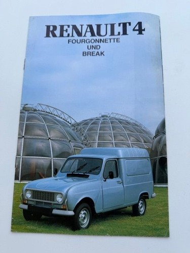 Livret publicitaire renault - livret, 4l
