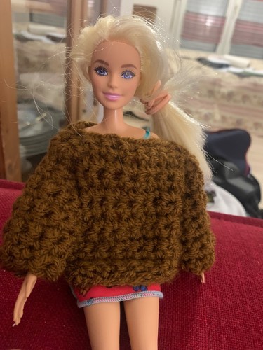 Pull crochet pour - au, poupees