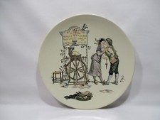 ANCIENNE ASSIETTE FAIENCE SARREGUEMINES RICHARD FROMENT LE REMOULEUR OLD PLATE 