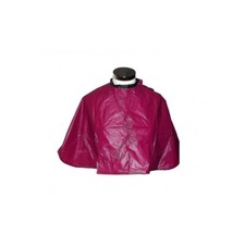 159001 Cape bordeaux en pvc 91x68 cm pour salon de coiffurec
