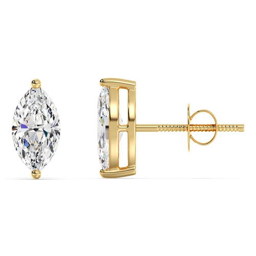 Boucles oreilles clous or - boucles,