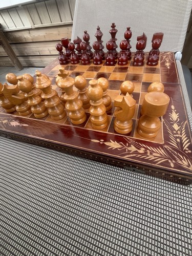 Jeu échecs géant vintage - jeu, d’échecs