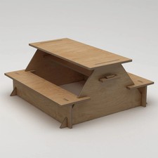 Bureau en contreplaqué de