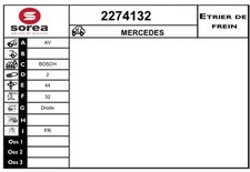ÉTRIER DE FREIN POUR MERCEDES