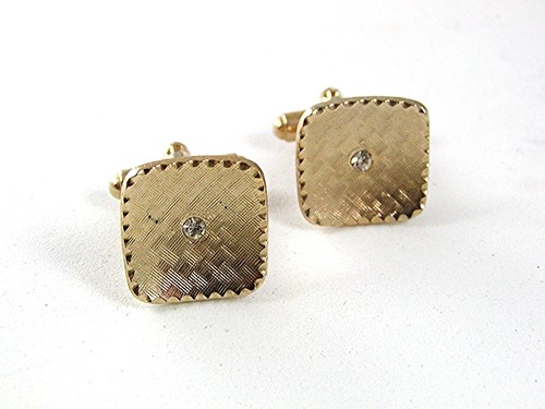 Vintage goldtone rhinestone - vintage,