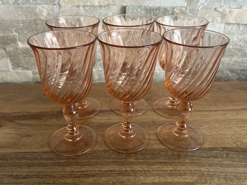 Lot 6 verre - de, pied