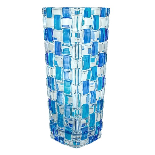 Vase verre murano bleu - en, de