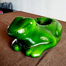 Important cendrier de comptoir  grenouille "Héritier Guyot Dijon"