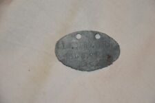 PLAQUE D'IDENTITE ALLEMANDE Mle 1878-LW. ERG. ERS. BTL.9. 2C. 539- LANDWEHR-1°WW