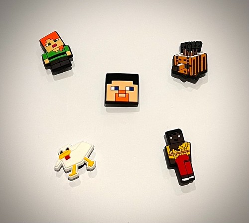 Lot jibbitz minecraft steve - minecraft,