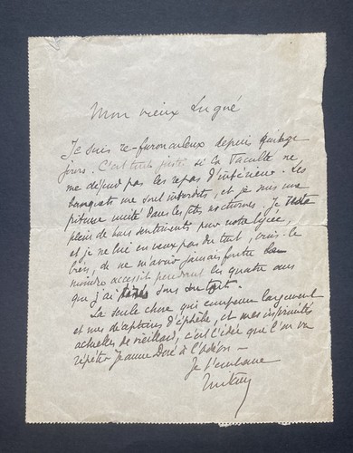 Tristan bernard lettre - bernard, –