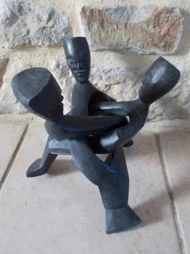 Sculpture bois art - sculpture,