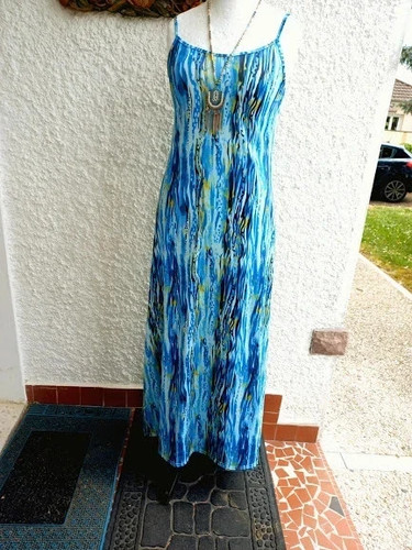 Robe longue chatoyante