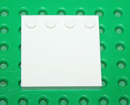 Lego white plaque 4x4 - lego,