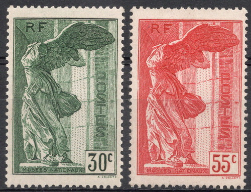 Timbre france 1937 354 - 1937, n°354/355