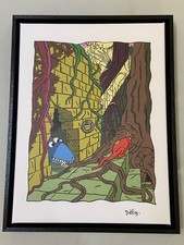 Tableau toilé sur châssis « Sérial Monsters » illustration DEVIG signé numéroté