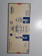Abaque Ancien 1935 Modèle F1 ISO – Filetage Métrique – Calcul/Instrument Vintage