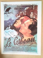 Synopsis 22,8 × 30 cm. Le corbeau.Pierre Fresnay, Ginette Leclerc.....1943