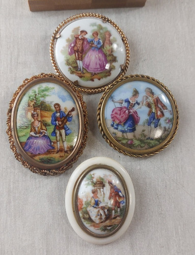 Lot anciennes broches - anciennes,